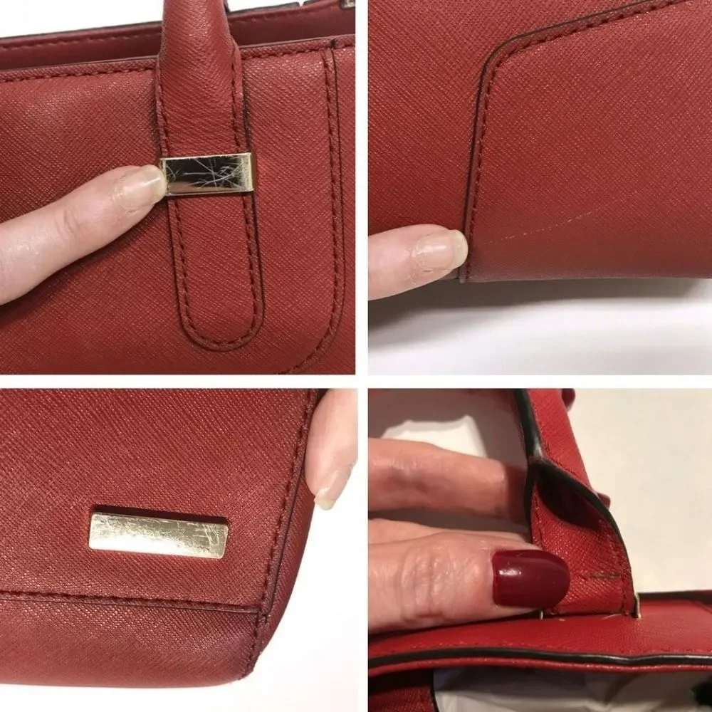 REBECCA MINKOFF AMOROUS Red Satchel Bag w/ Strap